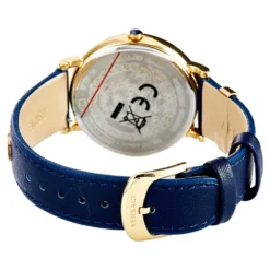 Versace Blue Gold Plated Stainless Steel Leather V-Circle VBP09 0017 Women's Wristwatch 38 Mm For Women -Versace Official Website luxury women versace used watches p512101 008