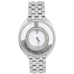 Versace White Stainless Steel Diamond Destiny Spirit 86Q Women's Wristwatch 39 Mm For Women