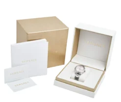 Versace Pink Stainless Steel Hellenyium V12010015 Women's Wristwatch 35 Mm For Women -Versace Official Website luxury women versace used watches p527724 001