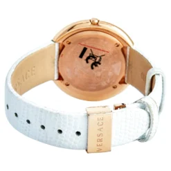 Versace White Mother Of Pearl Rose Gold Plated Stainless Steel Thea A7Q Women's Wristwatch 39 Mm For Women -Versace Official Website luxury women versace used watches p537732 001