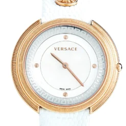 Versace White Mother Of Pearl Rose Gold Plated Stainless Steel Thea A7Q Women's Wristwatch 39 Mm For Women -Versace Official Website luxury women versace used watches p537732 005