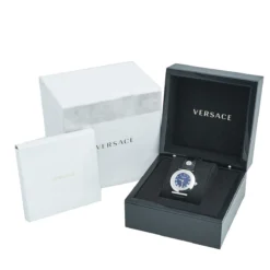 Versace Black Stainless Steel Leather Vanity P5Q Women's Wristwatch 35 Mm For Women -Versace Official Website luxury women versace used watches p542932 001