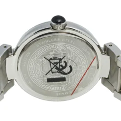 Versace Silver Stainless Steel Leda VNC030014 Women's Wristwatch 38 Mm For Women -Versace Official Website luxury women versace used watches p555896 001