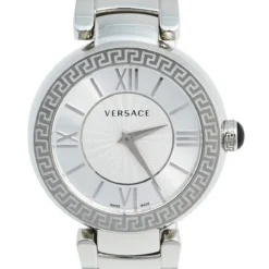 Versace Silver Stainless Steel Leda VNC030014 Women's Wristwatch 38 Mm For Women -Versace Official Website luxury women versace used watches p555896 006