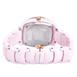 Versace Pink Mother Of Pearl Pink Ceramic Rose Gold Plated Stainless Steel DV One 63QCP5 Women's Wristwatch 35 Mm For Women -Versace Official Website luxury women versace used watches p566549 004