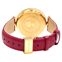 Versace Red Yellow Gold Plated Stainless Steel Leather Palazzo VCO120017 Women's Wristwatch 39 Mm For Women 12 Versace Red Yellow Gold Plated Stainless Steel Leather Palazzo VCO120017 Women's Wristwatch 39 Mm For Women -Versace Official Website luxury women versace used watches p570740 009