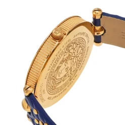 Versace Blue Rose Gold Plated Stainless Steel Leather Vanitas VK7 Women's Wristwatch 40 Mm For Women -Versace Official Website luxury women versace used watches p578796 005