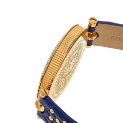 Versace Blue Rose Gold Plated Stainless Steel Leather Vanitas VK7 Women's Wristwatch 40 Mm For Women -Versace Official Website luxury women versace used watches p578796 006