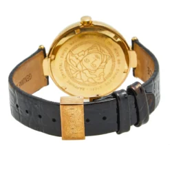 Versace Gold Plated Stainless Steel Leather Mystique Hibiscus I9Q80D2HIS009 Women's Wristwatch 38 Mm For Women -Versace Official Website luxury women versace used watches p580985 001