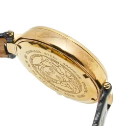 Versace Gold Plated Stainless Steel Leather Mystique Hibiscus I9Q80D2HIS009 Women's Wristwatch 38 Mm For Women -Versace Official Website luxury women versace used watches p580985 004