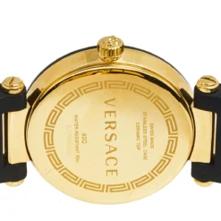 Versace Black Rose Gold Plated Stainless Steel Ceramic Rubber Reve 92Q Women's Wristwatch 35 Mm For Women -Versace Official Website luxury women versace used watches p606931 002