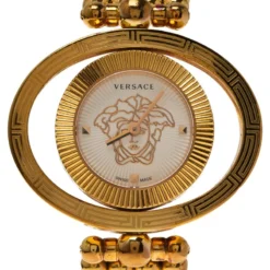 Versace White Gold-Plated Stainless Steel Eon Ellipse Women's Wristwatch 40MM For Women 8 Versace White Gold-Plated Stainless Steel Eon Ellipse Women's Wristwatch 40MM For Women -Versace Official Website luxury women versace used watches p61570 003