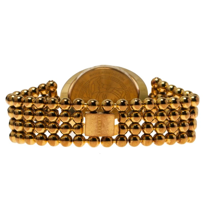 Versace White Gold-Plated Stainless Steel Eon Ellipse Women's Wristwatch 40MM For Women 5 Versace White Gold-Plated Stainless Steel Eon Ellipse Women's Wristwatch 40MM For Women - Image 5