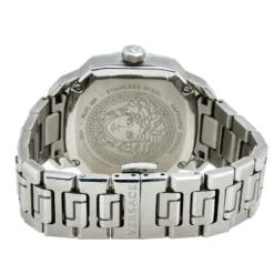 Versace Silver Stainless Steel Dylos VQD040015 Women's Wristwatch 35 Mm For Women -Versace Official Website luxury women versace used watches p617351 001