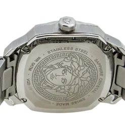 Versace Silver Stainless Steel Dylos VQD040015 Women's Wristwatch 35 Mm For Women -Versace Official Website luxury women versace used watches p617351 002