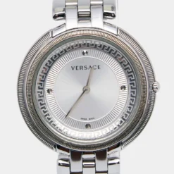 Versace Silver Stainless Steel Thea VA7 Women's Wristwatch 39 Mm For Women -Versace Official Website luxury women versace used watches p641362 007
