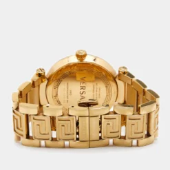 Versace Mother Of Pearl Gold Plated Stainless Steel Reve 68Q Women's Wristwatch 35 Mm For Women -Versace Official Website luxury women versace used watches p641718 002