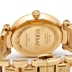 Versace Mother Of Pearl Gold Plated Stainless Steel Reve 68Q Women's Wristwatch 35 Mm For Women -Versace Official Website luxury women versace used watches p641718 003