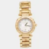 Versace Mother Of Pearl Gold Plated Stainless Steel Reve 68Q Women's Wristwatch 35 Mm For Women