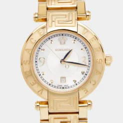 Versace Mother Of Pearl Gold Plated Stainless Steel Reve 68Q Women's Wristwatch 35 Mm For Women -Versace Official Website luxury women versace used watches p641718 007