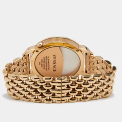 Versace White Gold Plated Stainless Steel Krios 93Q Women's Wristwatch 38 Mm For Women -Versace Official Website luxury women versace used watches p642963 002