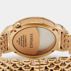 Versace White Gold Plated Stainless Steel Krios 93Q Women's Wristwatch 38 Mm For Women -Versace Official Website luxury women versace used watches p642963 003