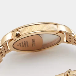 Versace White Gold Plated Stainless Steel Krios 93Q Women's Wristwatch 38 Mm For Women -Versace Official Website luxury women versace used watches p642963 004