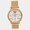 Versace White Gold Plated Stainless Steel Krios 93Q Women's Wristwatch 38 Mm For Women