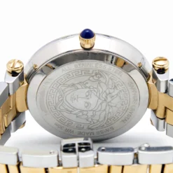 Versace Blue Two Tone Stainless Steel Revive VAI230017 Women's Wristwatch 35 Mm For Women -Versace Official Website luxury women versace used watches p659540 002