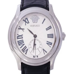 Versace White Stainless Steel OLA99 Women's Wristwatch 38MM For Women