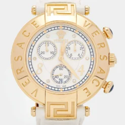 Versace Mother Of Pearl Gold Plated Stainless Steel Leather Aion 68C Women's Wristwatch 40 Mm For Women 11 Versace Mother Of Pearl Gold Plated Stainless Steel Leather Aion 68C Women's Wristwatch 40 Mm For Women -Versace Official Website luxury women versace used watches p666908 001