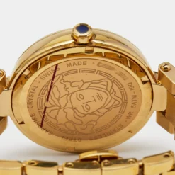 Versace Gold Plated Stainless Steel Mystique Hibiscus I9Q80D2HI-S080 Women's Wristwatch 38 Mm For Women -Versace Official Website luxury women versace used watches p682252 003