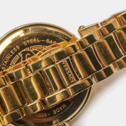 Versace Gold Plated Stainless Steel Mystique Hibiscus I9Q80D2HI-S080 Women's Wristwatch 38 Mm For Women -Versace Official Website luxury women versace used watches p682252 006