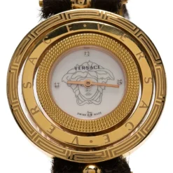 Versace Mother Of Pearl Stainless Steel Eon Women's Wristwatch 39MM For Women -Versace Official Website luxury women versace used watches p80461 003