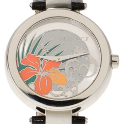 Versace Silver Stainless Steel Women's Wristwatch 38MM For Women -Versace Official Website luxury women versace used watches p80650 0003