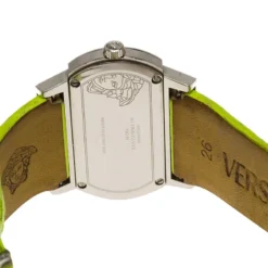 Versace Fluorescent Green Stainless Steel Hippodrome Women's Wristwatch 41MM For Women -Versace Official Website luxury women versace used watches p87173 004
