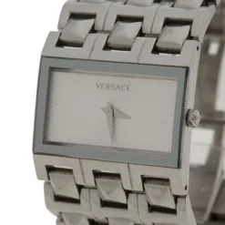 Versace White Stainless Steel 75Q Women's Wristwatch 32MM For Women