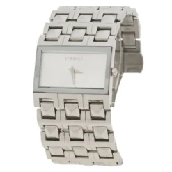 Versace White Stainless Steel 75Q Women's Wristwatch 32MM For Women -Versace Official Website luxury women versace used watches p92635 0003