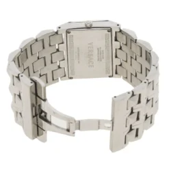 Versace White Stainless Steel 75Q Women's Wristwatch 32MM For Women -Versace Official Website luxury women versace used watches p92635 0004