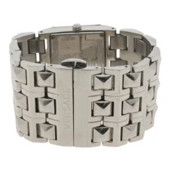 Versace White Stainless Steel 75Q Women's Wristwatch 32MM For Women -Versace Official Website luxury women versace used watches p92635 0005