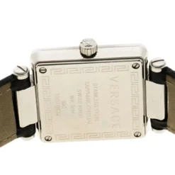 Versace Black Mother Of Pearl Stainless Steel Reve Carre 88Q Women's Wristwatch 30MM For Women -Versace Official Website luxury women versace used watches p94838 004