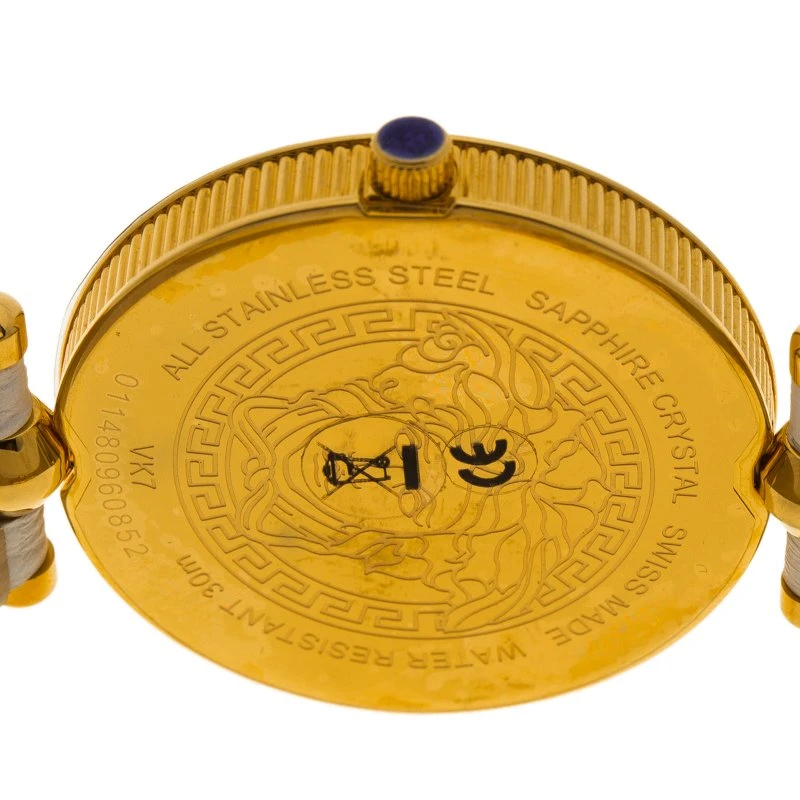 Versace White Gold Tone Stainless Steel VK7010013 Vanitas Women's Wristwatch 40MM For Women 4 Versace White Gold Tone Stainless Steel VK7010013 Vanitas Women's Wristwatch 40MM For Women - Image 4